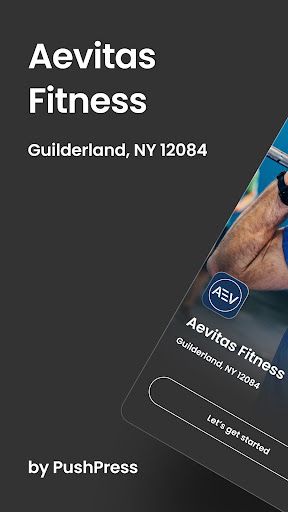 Android application Aevitas Fitness screenshort
