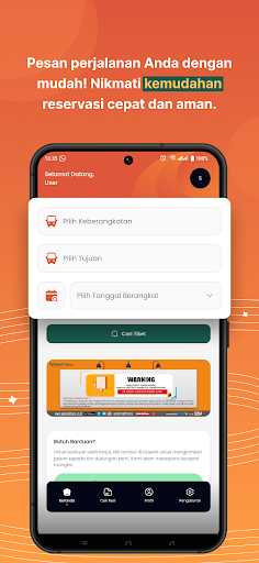 Android application Selamat Trans - Pesan Tiket screenshort