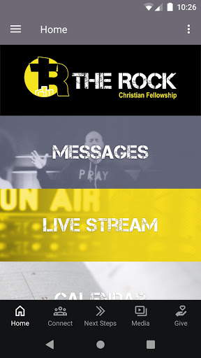 Android application Rock Christian Fellowship screenshort