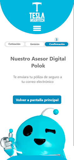 Android application Tesla Insurtech Seguros screenshort