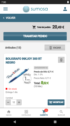 Material de oficina online Screen 2