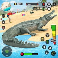 Нападение крокодилов на пляж