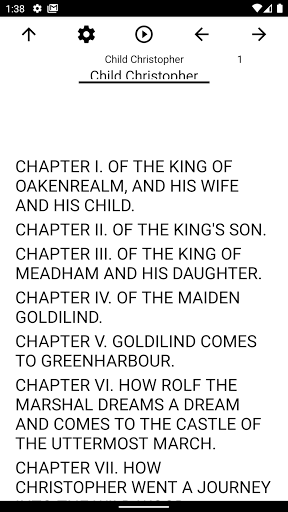 Android application Book, Child Christopher screenshort