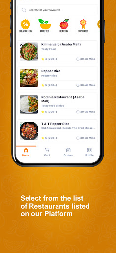 OliliFood Screen 2