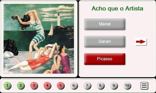 Visualização do aplicativo