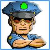 police call and monster  jokes icon