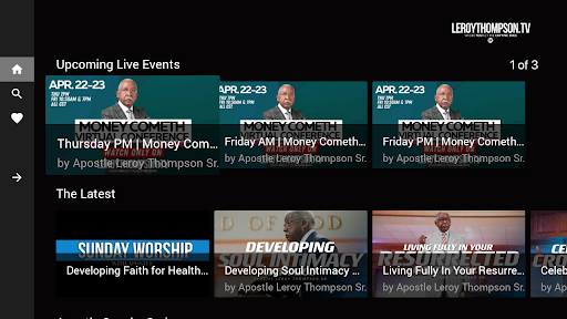 LEROYTHOMPSON.TV Screen 2