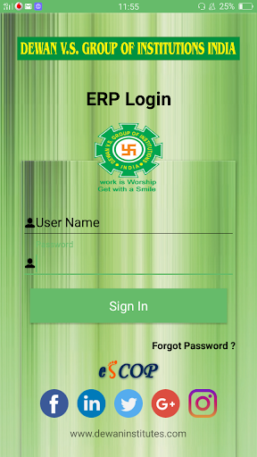 Android application Dewan SIS (Student Information screenshort