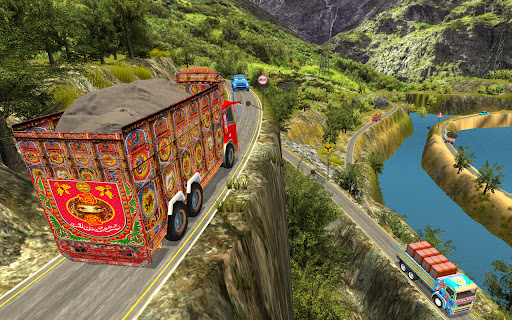 Hill Cargo Truck Driving Game Screen 2