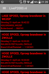 LiveP2000.nl - Free Meldingen v1.3.1c screenshots 1