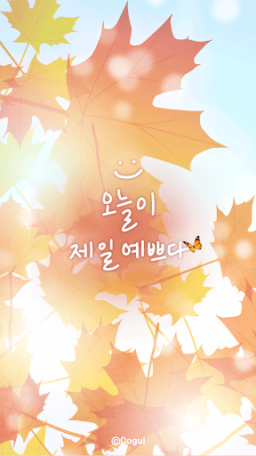 Android application 카카오톡 테마 - 오늘이 제일 예쁘다_단풍 screenshort