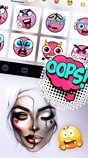 Cool Poker Girl Keyboard Backg Screen 3