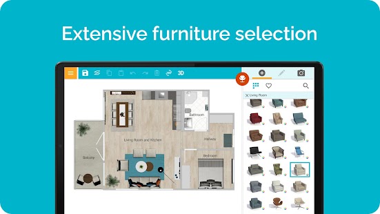 RoomSketcher for Tablets Screenshot