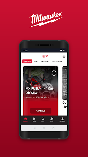 Android application Milwaukee Training Access screenshort