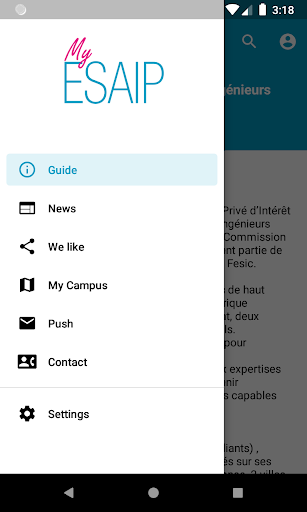 Android application MyESAIP screenshort