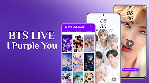 Android application BTS Wallpaper – I Purple You screenshort