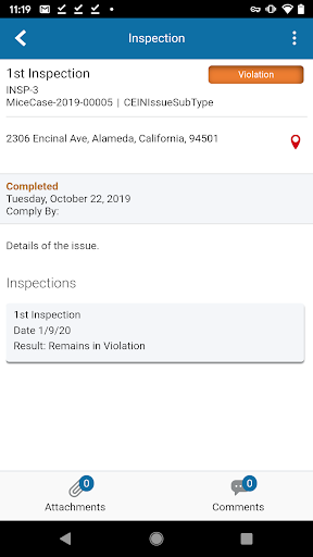 Oracle Municipal Code Officer Screen 2