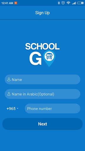 Android application SchoolGo Parent screenshort