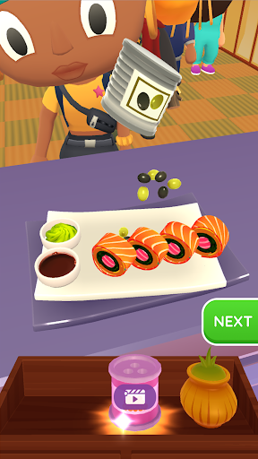 Sushi Roll 3D - Cooking ASMR 3