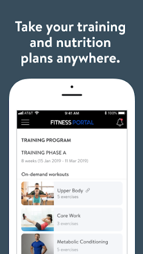 The Fitness Portal Screen 2