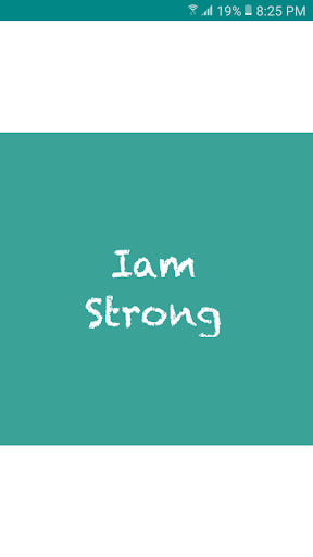 Android application I AM STRONG screenshort