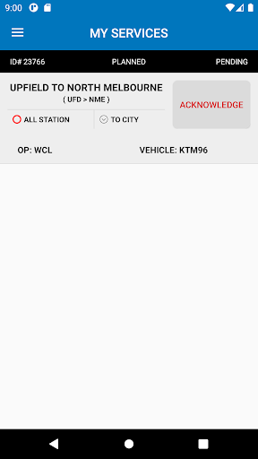 Metro Driver - RRMS Screen 2