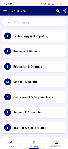A to Z Full Forms Acronyms Screenshot 2 - AppWisp.com