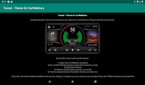 Captura de Pantalla 5 Tunnel - theme for CarWebGuru  android