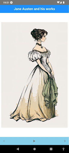 Android application Jane Austen and his works screenshort