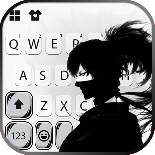 Black Ninja Keyboard Backgroun logo
