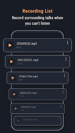 Screenshot of Safe Hearing: Recording Aid