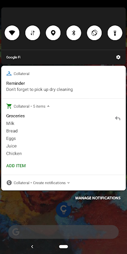 Collateral - Notes Lists and Re
