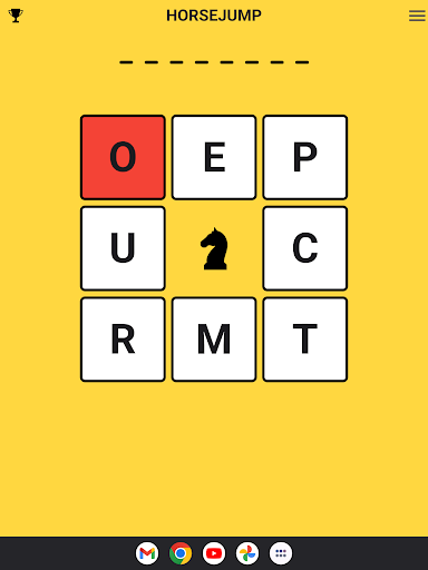 Horse Jump Word Puzzle