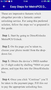 Unlock MetroPCS Master Code