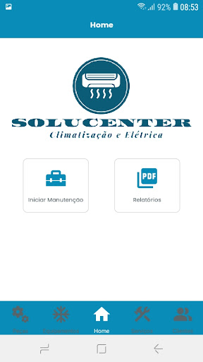 Android application Solucenter Climatizações screenshort