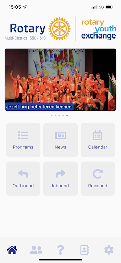Android application Rotary Youth Exchange NL screenshort