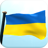 Ukraine Flag 3D Free Wallpaper icon