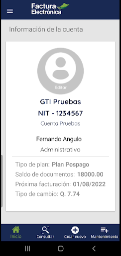 GTI Factura Electrónica GUA Screen 2