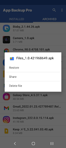 App Backup Pro – apk restore v1.0.1 Android