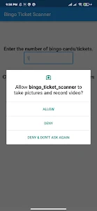 Bingo Ticket Scanner