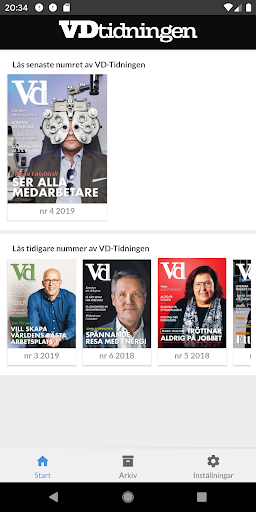 Android application Vd-tidningen screenshort