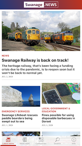 Swanage News Screen 2