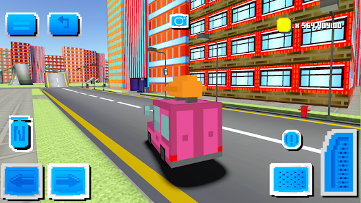 Blocky Car Driving  screenshots 4