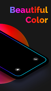 تطبيق ألوان وامضة في الحواف poster