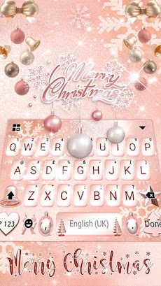 クールな Pink Christmas のテーマキーボードのおすすめ画像3