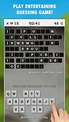 Android application Murphy Laws Guessing Game PRO screenshort