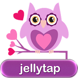 Owls in Love Purple SMS Theme♥ icon