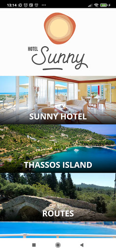 Android application Sunny Hotel - Thassos screenshort