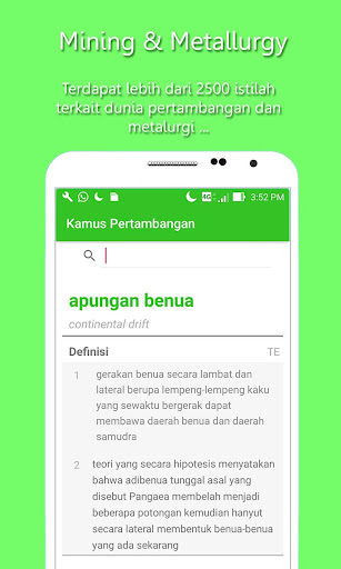 Kamus Pertambangan Screen 3