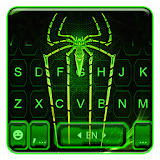 Neon Electric Spider Keyboard Theme icon